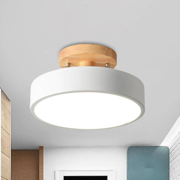 BowLift | LED Ceiling Light Wooden Flush Mount Fixture
