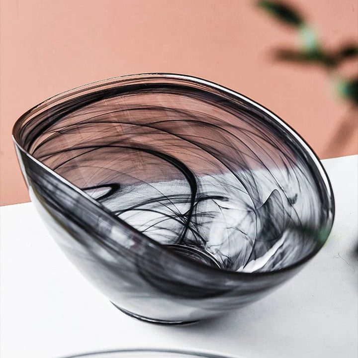 Irregular Glass Salad Bowl Bowlift