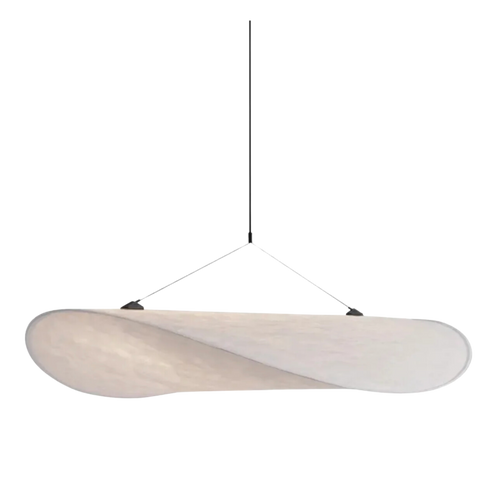 BowLift | Japandi Hanging Light | Elegant Oval Pendant Light made of Metal