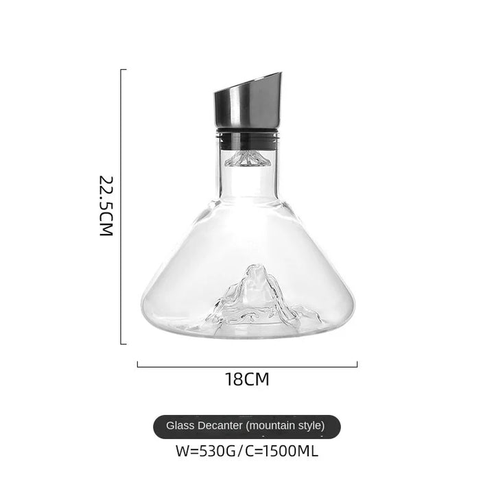 BowLift | Dreamy Mountain Premium Crystal Wine Decanter