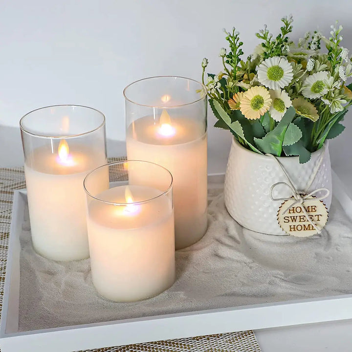BowLift | LuxeLumen LED Candle Set | Elegant LED candles with remote control for atmospheric ambiance