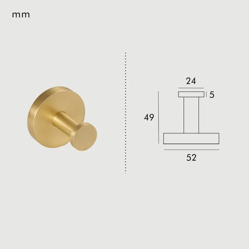 BowLift | KRAM Solid Brass Bath Hook | Contemporary Hook