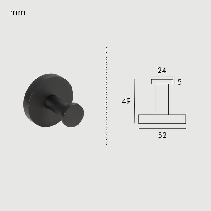 BowLift | KRAM Solid Brass Bath Hook | Contemporary Hook