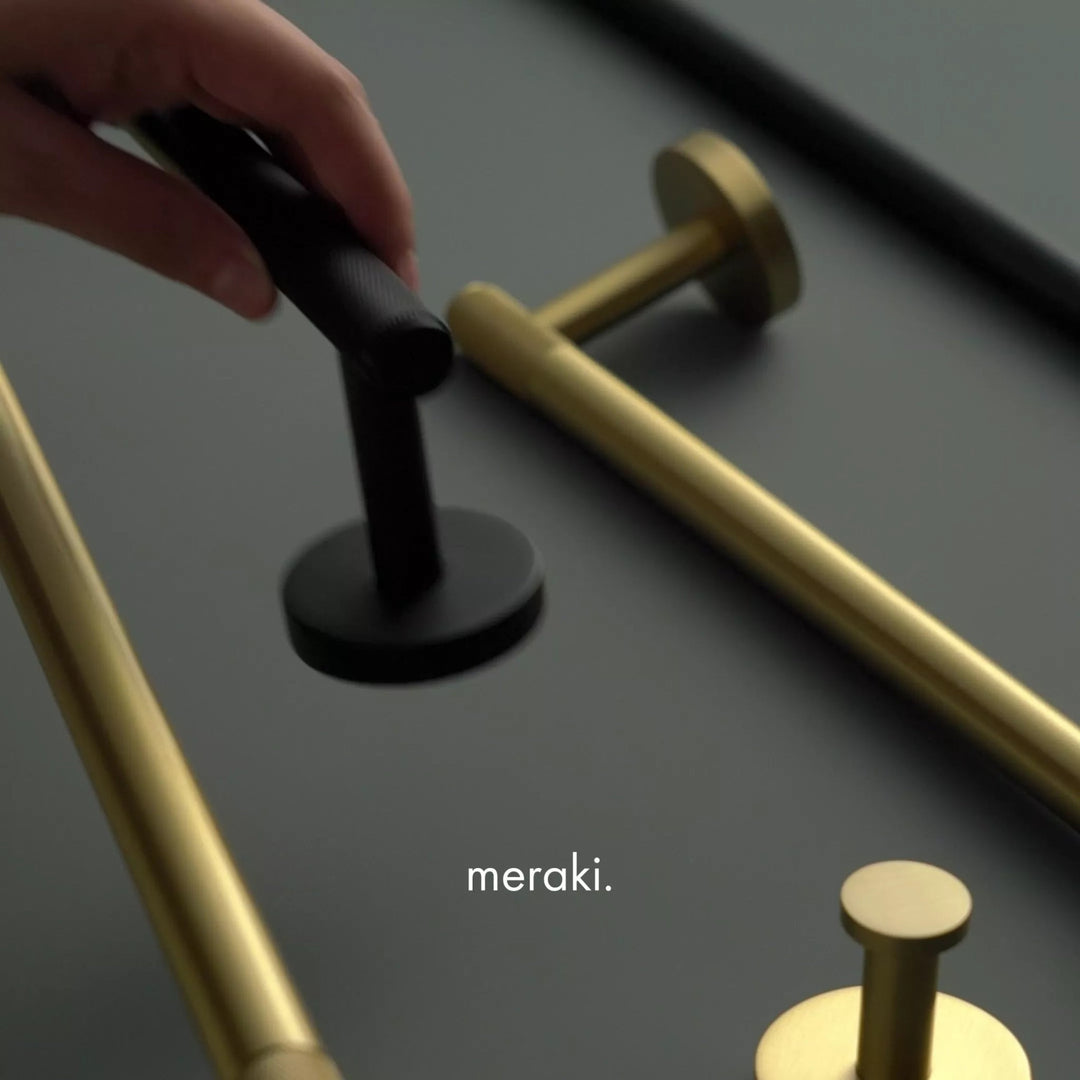 BowLift | KRAM | Solid Brass Toilet Paper Holder Modern Elegant