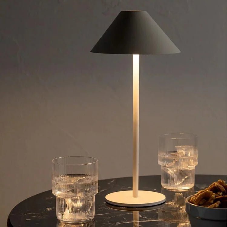 BowLift | Wireless Table Lamp Black | Touch-Dimmable LED Table Light