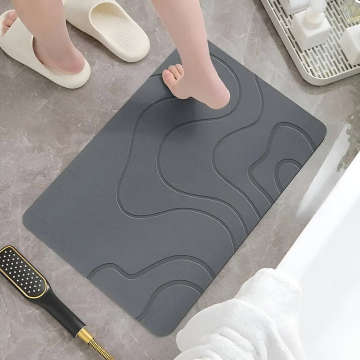 BowLift | Diatomaceous Earth Bath Mat | Non-slip Bathroom Rug 40x60 cm