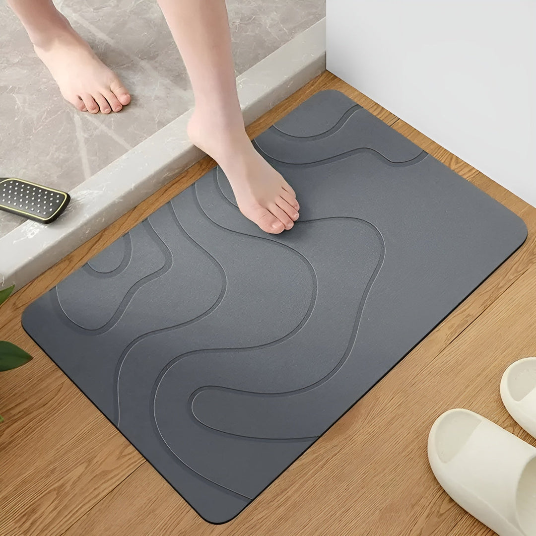 BowLift | Diatomaceous Earth Bath Mat | Non-slip Bathroom Rug 40x60 cm
