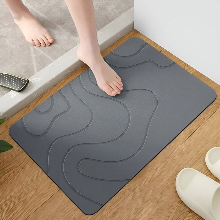 BowLift | Diatomaceous Earth Bath Mat | Non-slip Bathroom Rug 40x60 cm