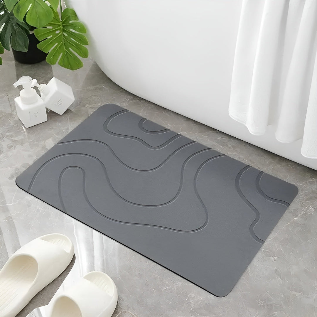 BowLift | Diatomaceous Earth Bath Mat | Non-slip Bathroom Rug 40x60 cm