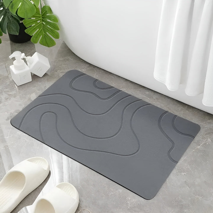 BowLift | Diatomaceous Earth Bath Mat | Non-slip Bathroom Rug 40x60 cm