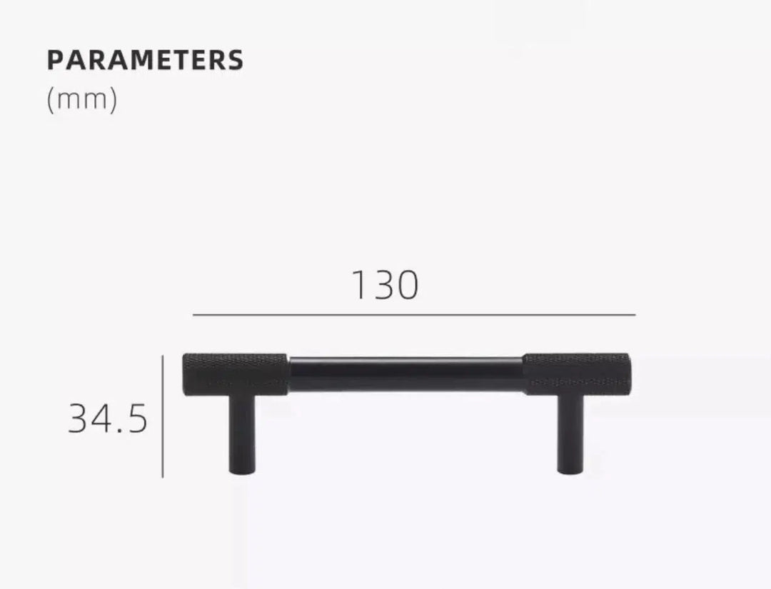 BowLift | Knurled Tips | Brass Furniture Handle for Kitchen Cabinets