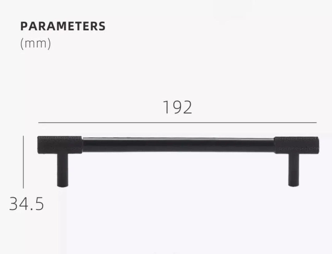 BowLift | Knurled Tips | Brass Furniture Handle for Kitchen Cabinets