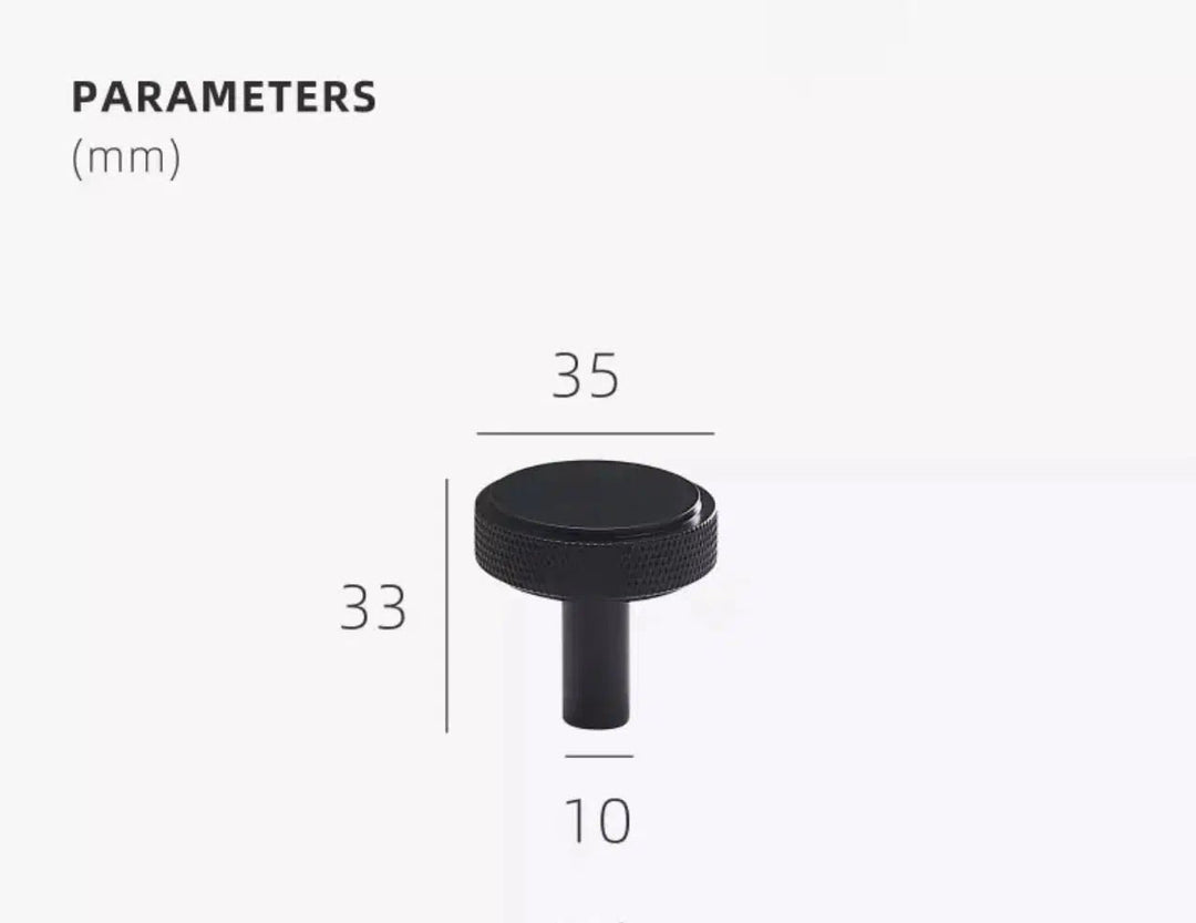 BowLift | Knurled Tips | Brass Furniture Handle for Kitchen Cabinets