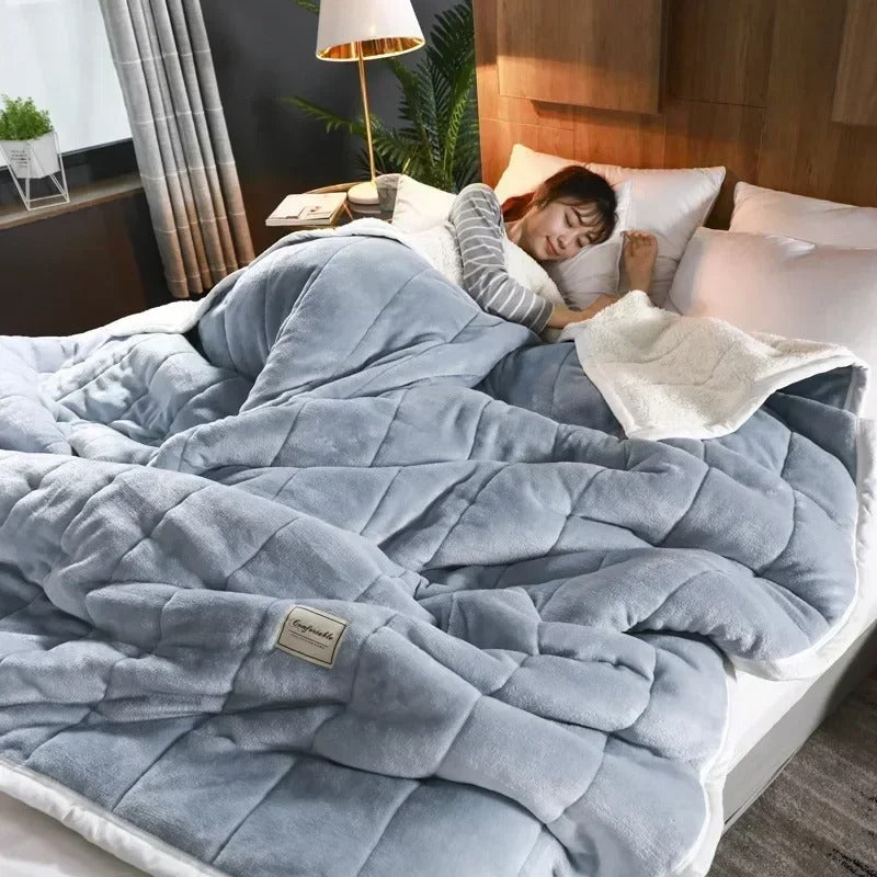 BowLift | Coral Fleece Blanket | Soft Flannel Blanket for Autumn and Winter