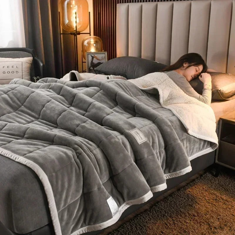 BowLift | Coral Fleece Blanket | Soft Flannel Blanket for Autumn and Winter