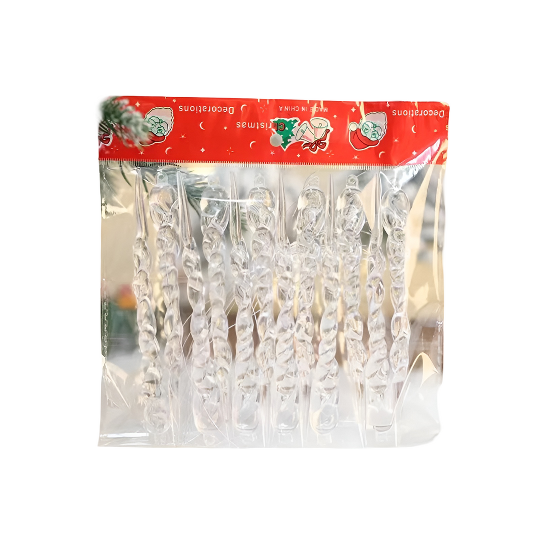 BowLift | Crystal Icicle Pendant | Elegant Christmas Decoration for Windows