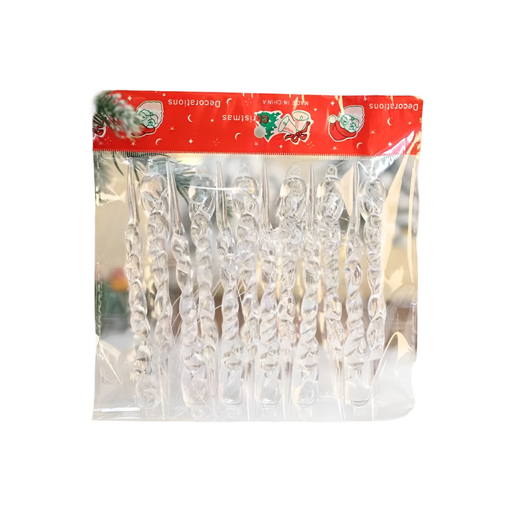 BowLift | Crystal Icicle Pendant | Elegant Christmas Decoration for Windows