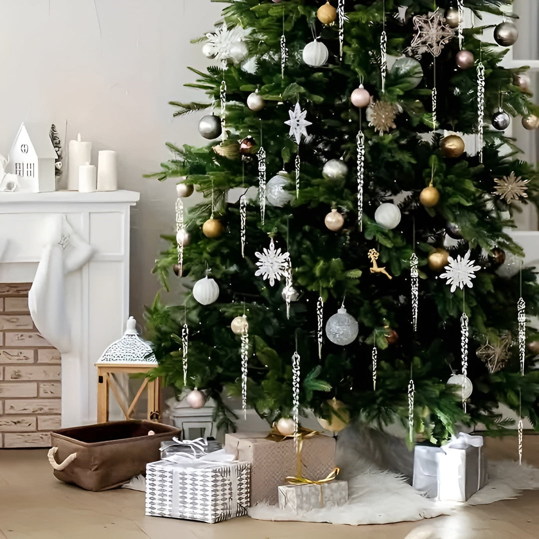 BowLift | Crystal Icicle Pendant | Elegant Christmas Decoration for Windows