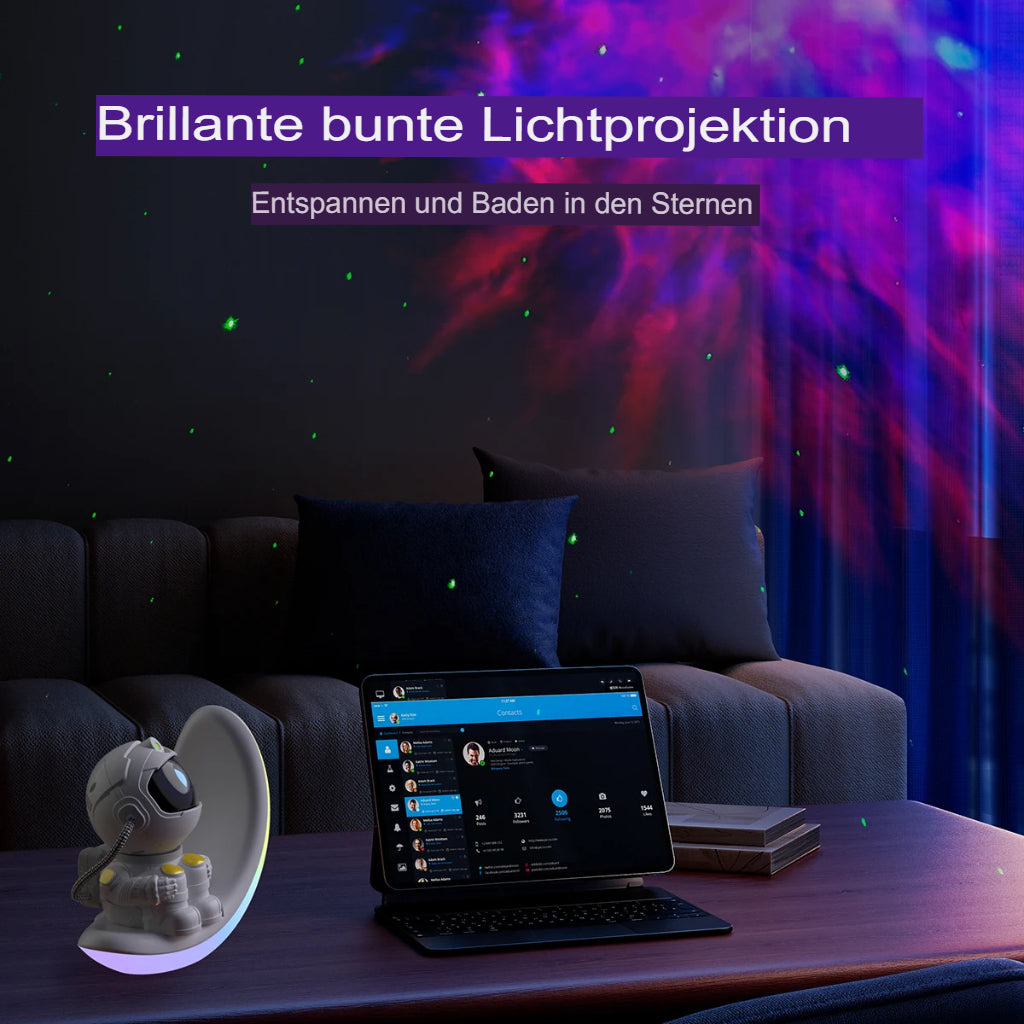 BowLift | LED Astronaut | Star Projector for Magical Room Atmosphere
