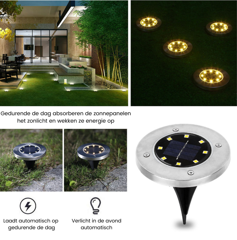 BowLift | Wireless LED Solar Garden Lights Deluxe - Create the perfect atmosphere in your garden!