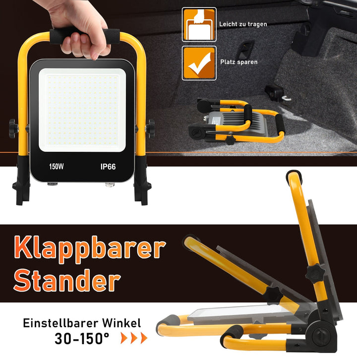LED construction spotlight 50W-200W cool white IP66 | Bowlift