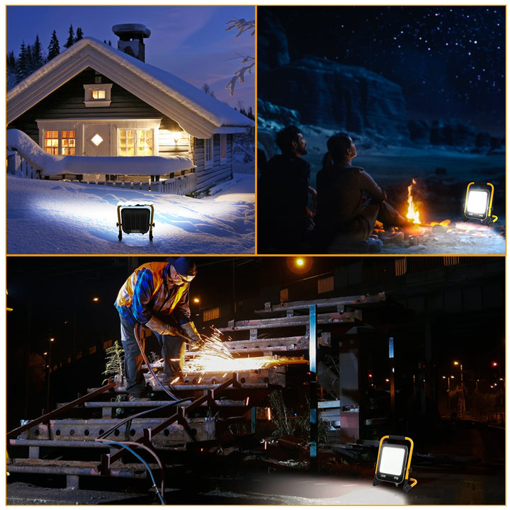 LED construction spotlight 50W-200W cool white IP66 | Bowlift