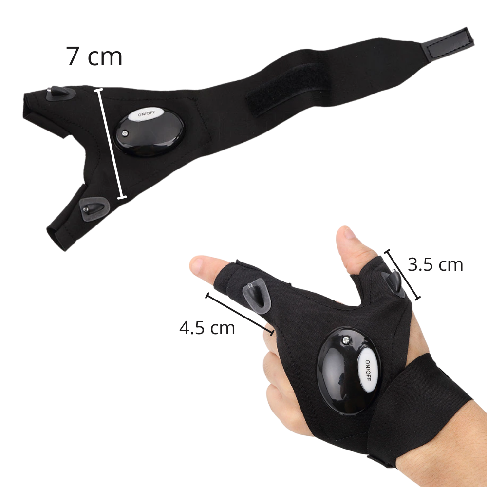 BowLift | Set of LED gloves with waterproof lights