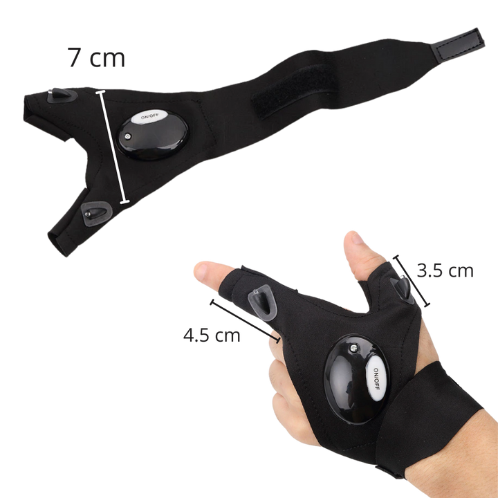 BowLift | Set of LED gloves with waterproof lights