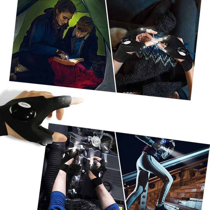 BowLift | Set of LED gloves with waterproof lights