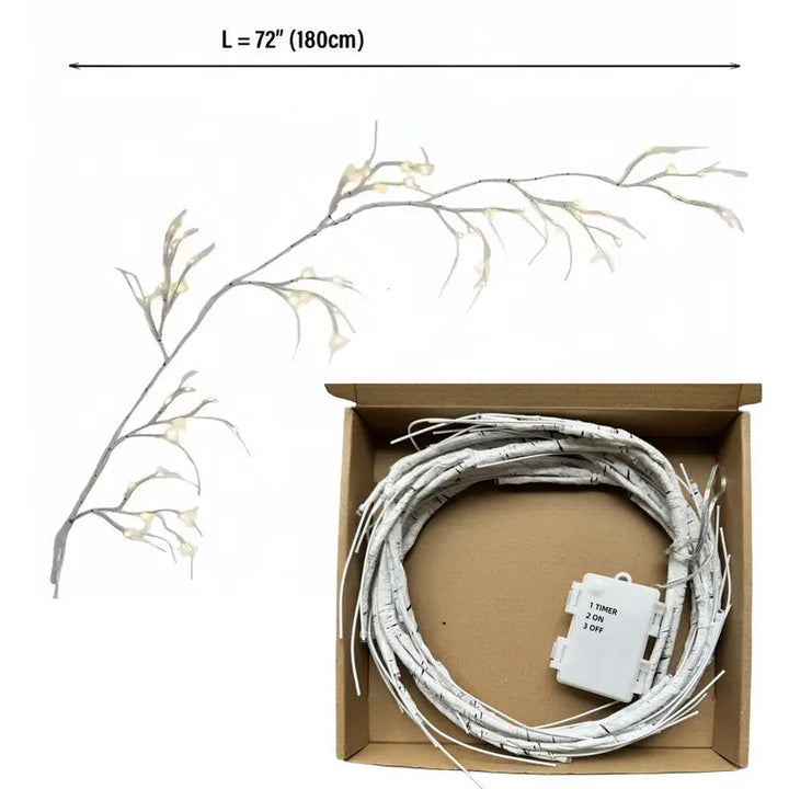 BowLift | LED Branch Garland | Decoration for Halloween and Christmas