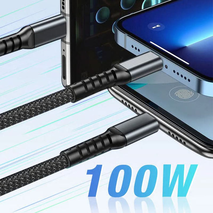 BowLift | Transparent LED Fast Charging Cable (3-in-1)