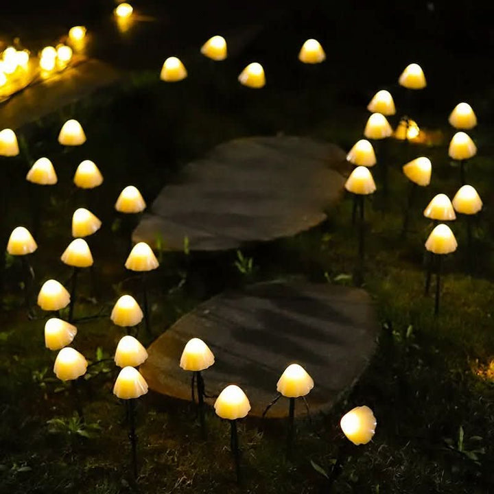 BowLift | Solar-powered LED mushroom lights for a magical garden atmosphere