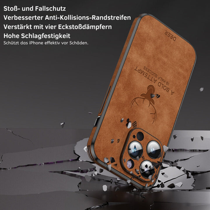 BowLift | Deer - Luxury Leather iPhone Case with Stylish Design and Shockproof Protection