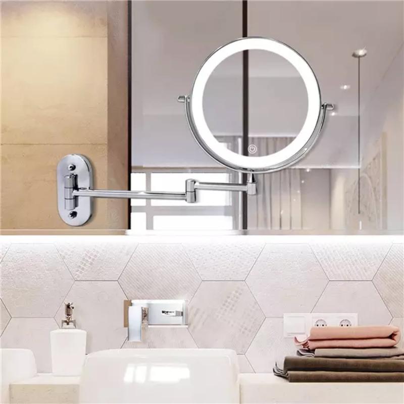 BowLift | Illuminated mirror with light | Rechargeable magnifying mirror