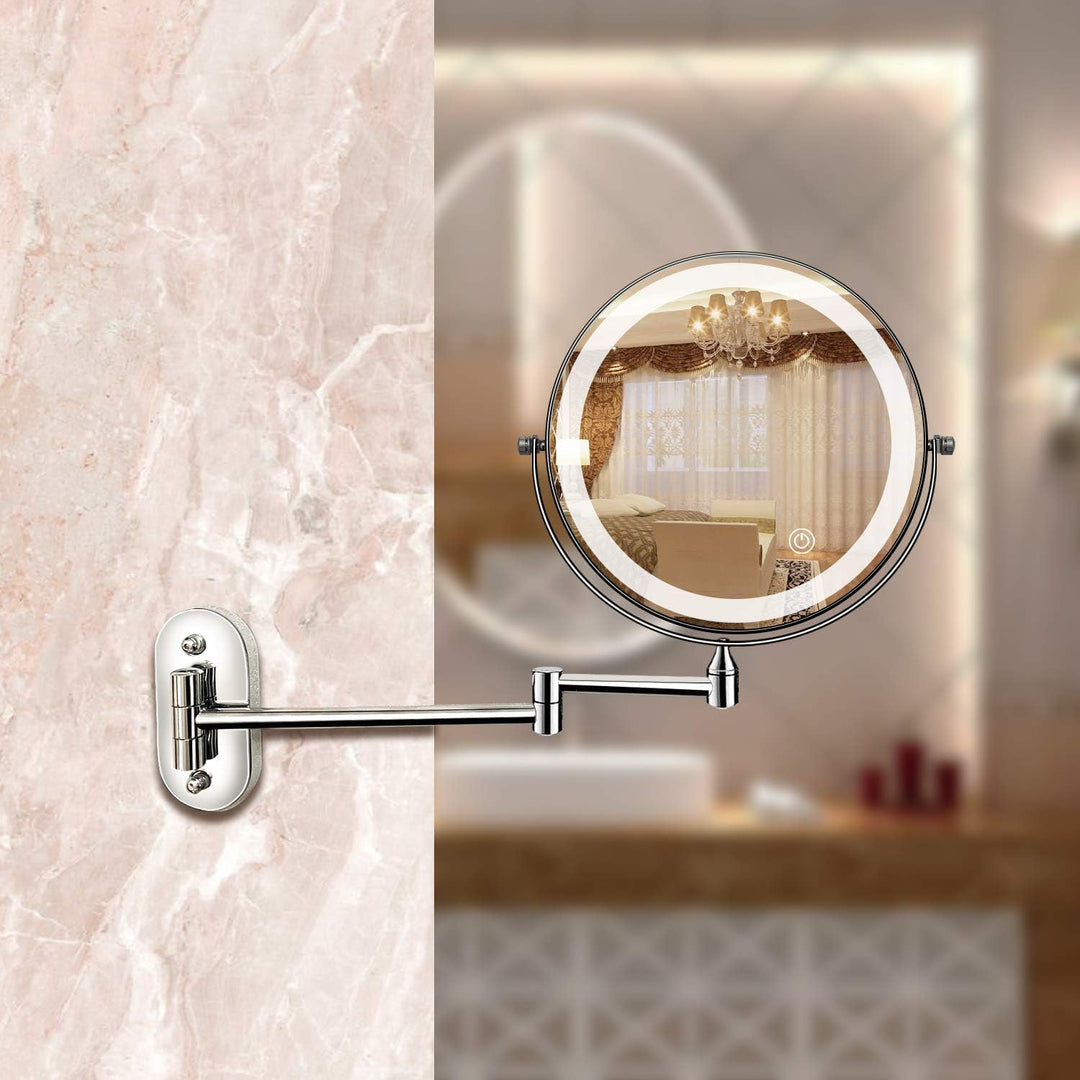 BowLift | Illuminated mirror with light | Rechargeable magnifying mirror