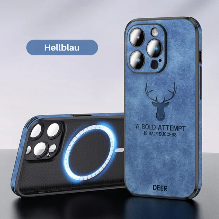 BowLift | Deer - Luxury Leather iPhone Case with Stylish Design and Shockproof Protection