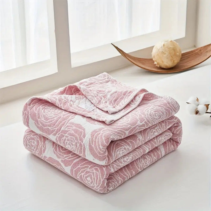 BowLift | Lure Whisper Rose Cotton Blanket