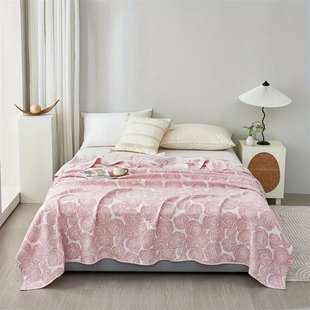 BowLift | Lure Whisper Rose Cotton Blanket