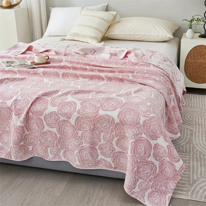 BowLift | Lure Whisper Rose Cotton Blanket