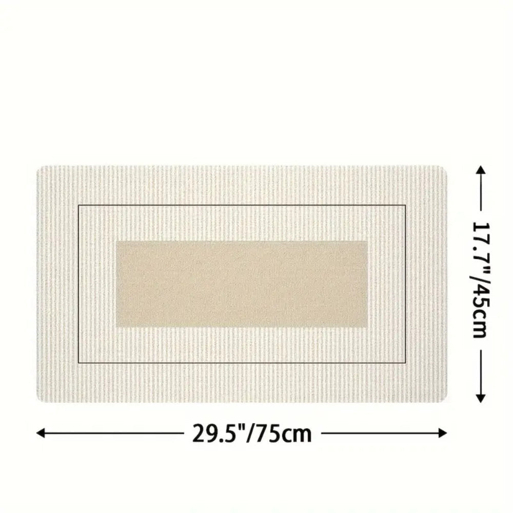 BowLift | Lush Floral Striped Kitchen Mat