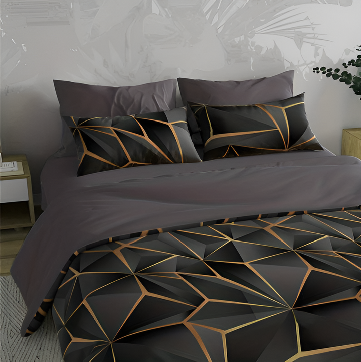 BowLift | CLOUDLUX - Fluffy 3D-printed check bedding set