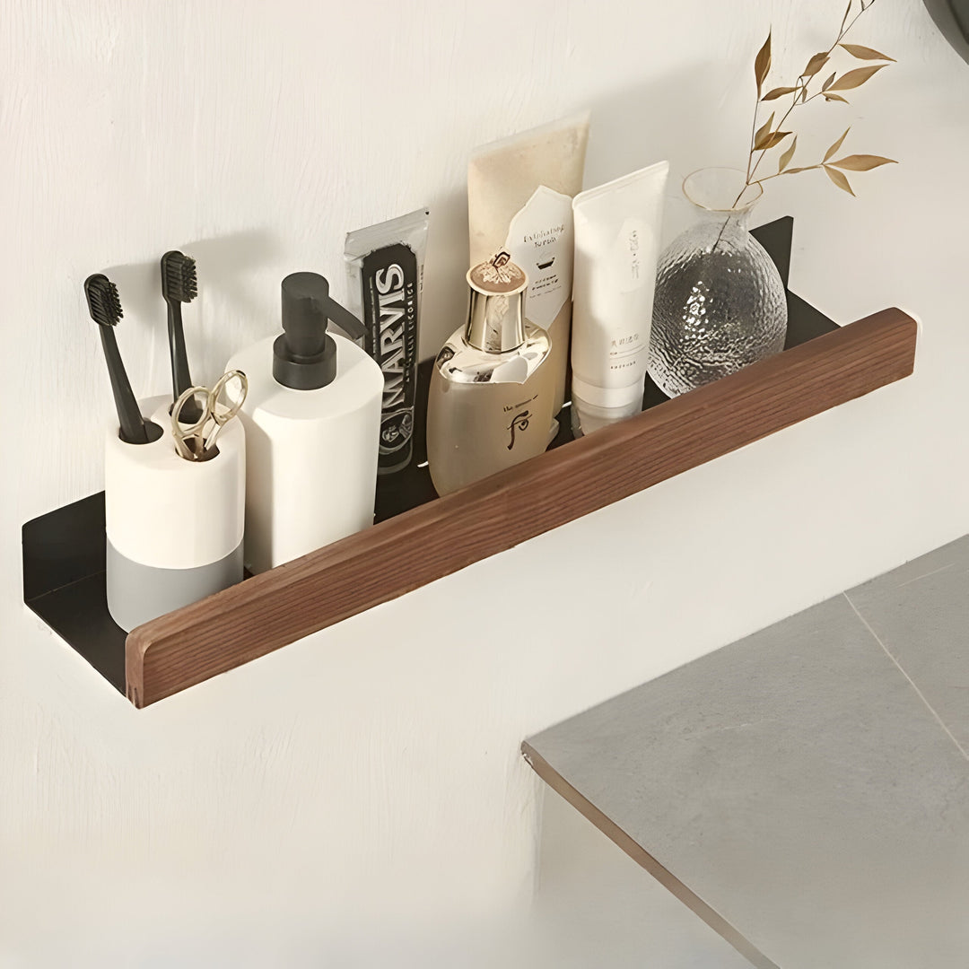 BowLift | LuxeWood | Wooden Bathroom Organization Rack