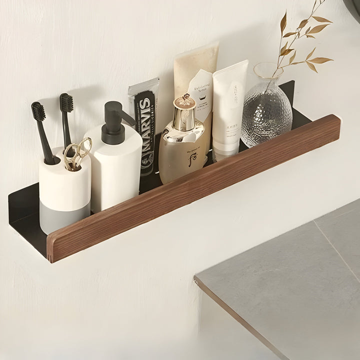 BowLift | LuxeWood | Wooden Bathroom Organization Rack