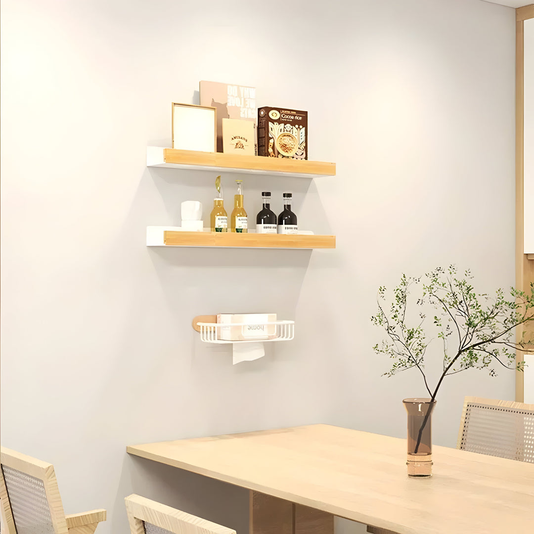 BowLift | LuxeWood | Wooden Bathroom Organization Rack