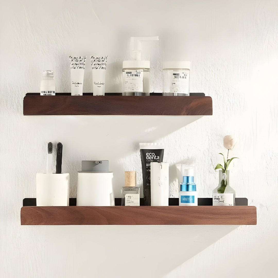 BowLift | LuxeWood | Wooden Bathroom Organization Rack