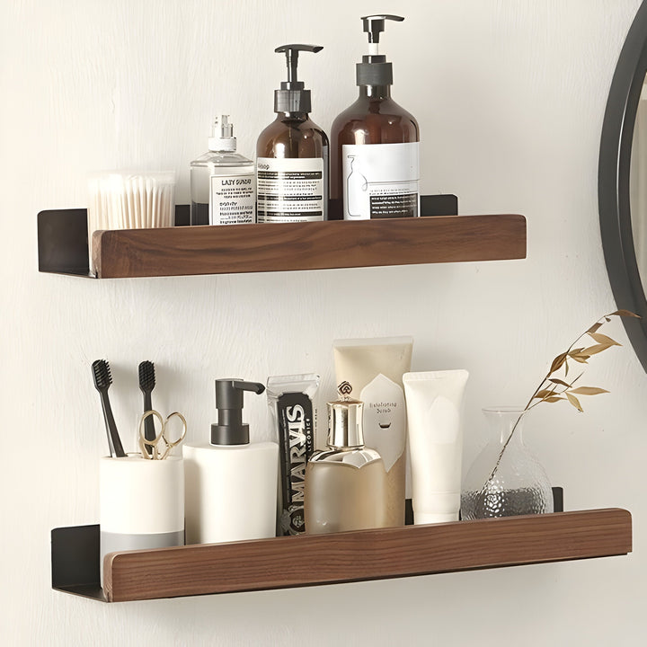 BowLift | LuxeWood | Wooden Bathroom Organization Rack