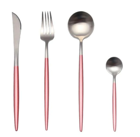 BowLift | Luxurious Cutlery Set Gold-Silver | 24-piece Stainless Steel Cutlery