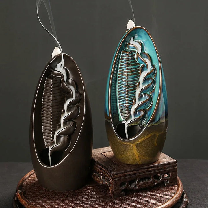 BowLift | Luxury Ceramic Waterfall Incense Holder | Aromatherapy