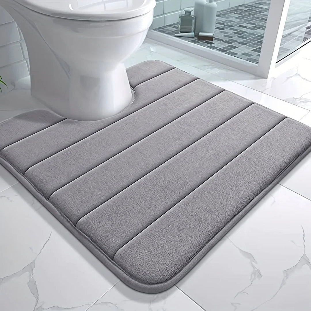 BowLift | Luxury U-shaped Bath Mat | Memory Foam Bath Mat