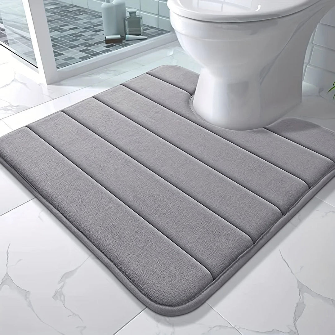 BowLift | Luxury U-shaped Bath Mat | Memory Foam Bath Mat